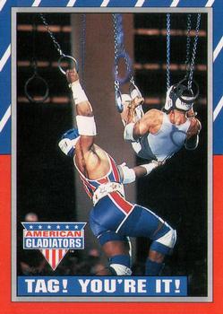 1991 Topps American Gladiators #29 Tag! You're It! Front